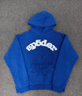 Dark blue and rhinestones Sp5der hoodie affordable